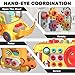 iPlay, iLearn Toddler Busy Bus Toy, Kids Take Apart School Bus W/Tools, Steering Wheel & Gears, Push Go Assemble Truck, STEM Learning Fine Motor Montessori Toy, Birthday Gifts 3 4 5 Year Old Boy Girl