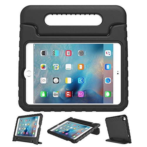 LEFON Kids Case Shockproof for iPad Mini 4 Convertible Handle Light Weight Super Protective Stand Cover Case for Apple iPad Mini 4 Tablet 2015 Released