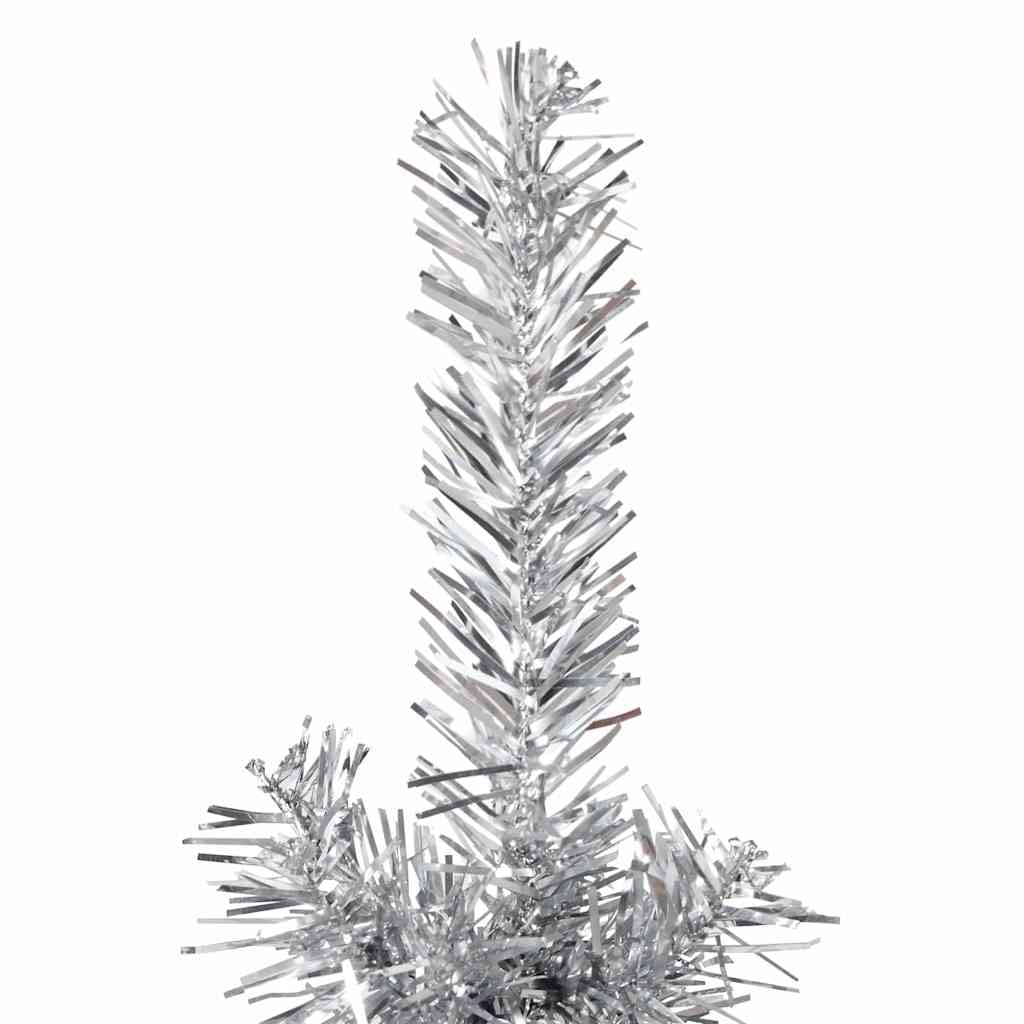 Árbol de Navidad artificial de 150 cm con 176 puntas, para salón, pasillo, balcón, ahorro de espacio, con soporte estable de acero y PVC