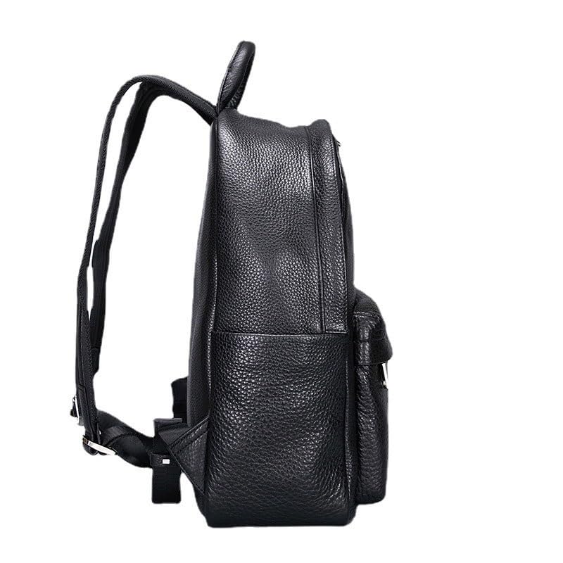 Sac à dos pour hommes avec compartiment bouteille et cuir authentique pour le travail