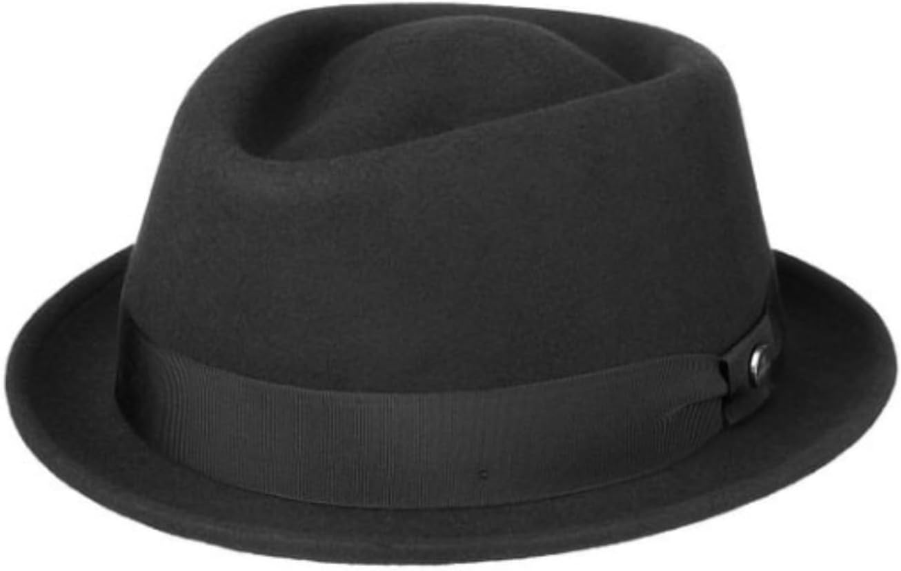 Classic Western Felt Cowboy Hat, Black Grosgrain Band with Feather