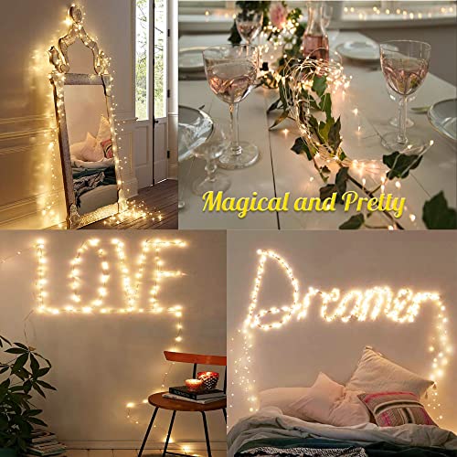 woohaha Solar String Lights 2-Pack 33ft 100 LED Warm White — view 2