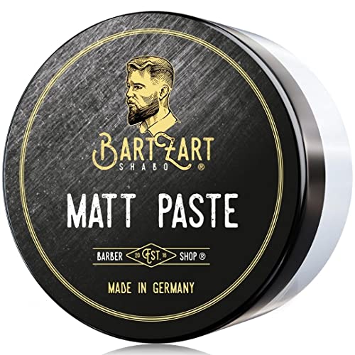 BartZart Matt Paste I Cire capillaire mate pour homme 100 ml I Pommade mate pour un look naturel I Cire capillaire I Produits coiffants directement du barbier