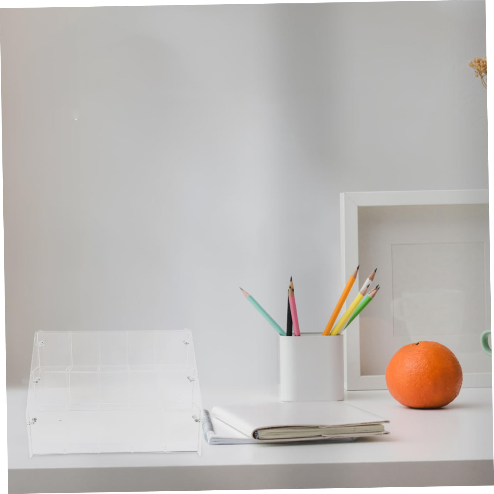 Mipcase Espositore Portapenne in Acrilico Organizer Per Penne e Matite Espositore Per Cancelleria Da Ufficio e Scuola Contenitore Per Articoli Artistici