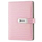 JunShop Stationery Notebook Password Journal with Lock Diary Creative Password Diary Student Handboo
