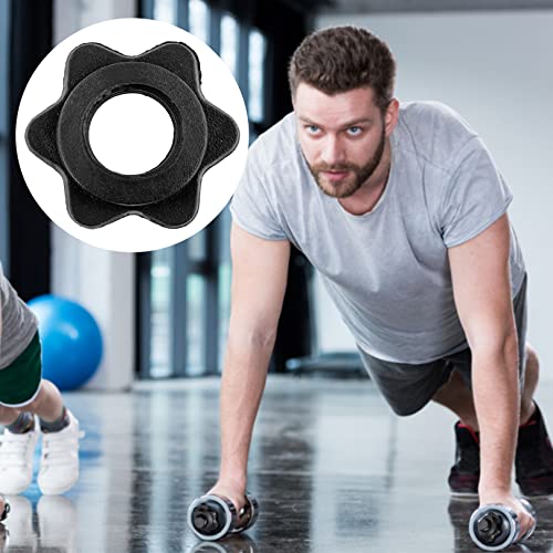 2Pcs Barbell Bar Hexagon Nuts,Anti-Slip Spin-Lock Collar Screw Hex Nut Screw Clamps,Barbell Clips Dumbbell Hex Nut Barbell Spin-Lock Collars Screw Clamps for Dumbell Weight Lifting Fitness Training - Image 6
