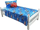 3pc Disney Cars Twin Bed Sheet Set Lightning McQueen City Limits Bedding Accessories