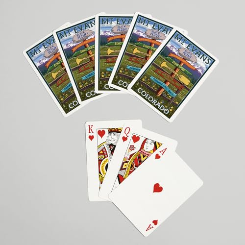 Baraja de 52 cartas tamaño póker Mt. Evans Colorado miniatura 7