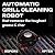 Grillbot Automatic Grill Cleaning Robot with Nylon Brushes, Electric BBQ Cleaner Brush with Motorized Power, Cordless Rechargeable Grill Scrubber for Outdoor Grills (Black)