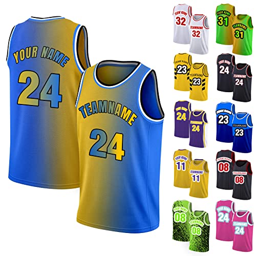 Custom Basketball Jersey Printed Personalized Team Jerseys Name Numbers Customized Sports Team Uniform for Men Women Youth