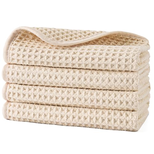 POLYTE Microfiber Lint Free Washcloth Face Towel,...