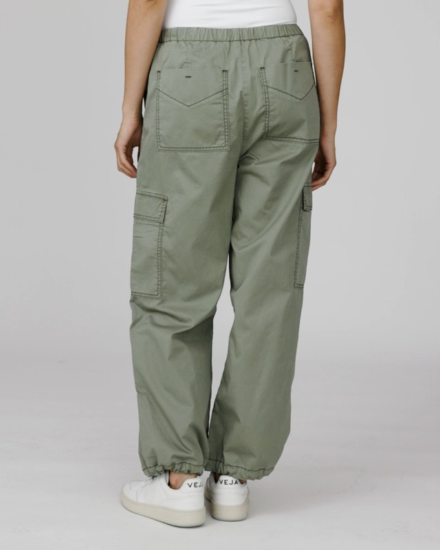 kensie Jeans for Women High-Rise Cargo Drawstring Parachute 27.5