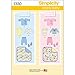 Simplicity 1330 Pants, Booties Blanket, Knit Top, and Body Suit Baby Clothes Sewing Pattern, For Ages 1-18 Months and Sizes 7-24 Pounds