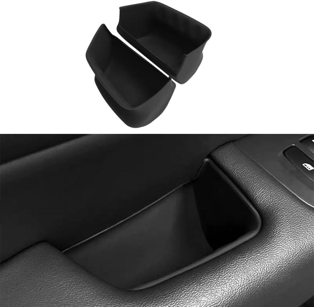 for Volvo XC90 Car Cup Holder Mat, Door Pocket Liner - Automotive Accessories,Silicone Material, eco-Friendly and odorless 2 (XC90 Black)
