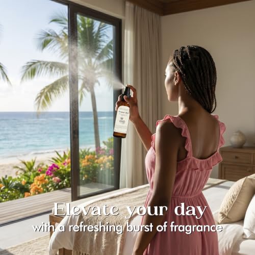 Image of Room Fragrance Spray, Ocean Air Scent, Long Lasting Concentrated Room Spray | with Notes of Fresh Coastal Scent, Room Air Freshener & Odor Eliminator for Home, Bathroom, Bedding, Fabric, 2 x 4.06 fl oz
