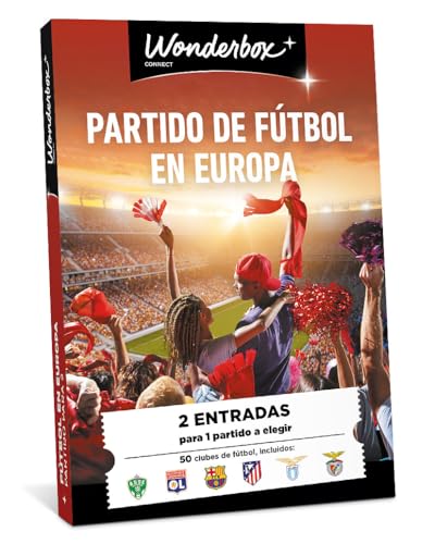 Tick&Box - Caja Regalo - Fútbol Europeo - 2 entradas para 1 Partido de fútbol a Elegir Entre 50 Clubes en Europa - Idea Regalo Original Supporters