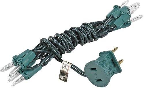 Miniatura 5 de Novelty Lights 5.5 Feet 10 Bulb Clear Mini Light String on Green Wire, Non-Connectable Incandescent Fairy Lights for Bottles and Crafts, 4" Bulb