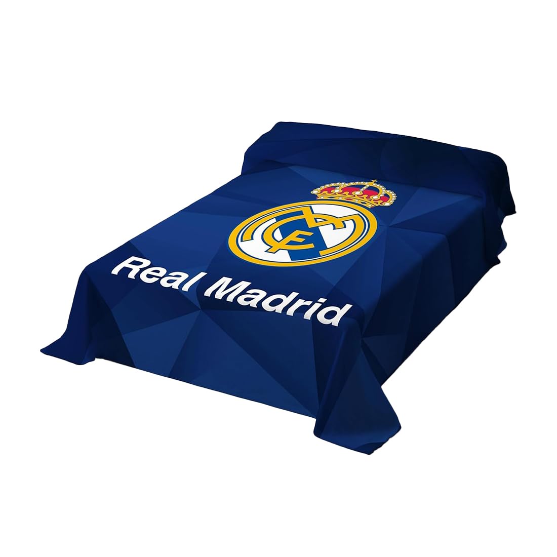 Manta de R. Madrid Equipo de Fútbol, Equipación Fútbol Madrid, Regalo R Madrid, Accesorios del Madrid, (R Madrid 130X170)
