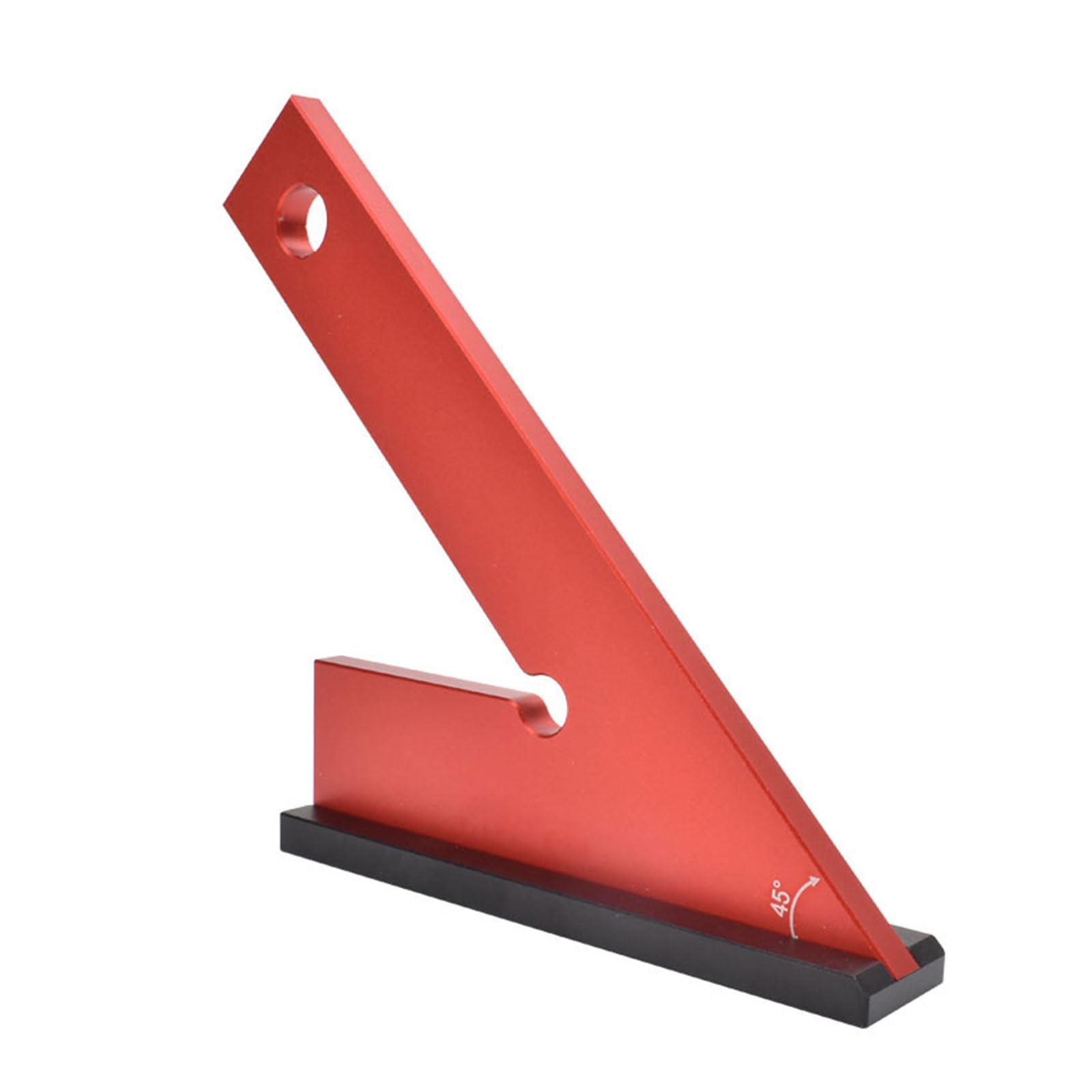 Buxuaaaa Triangle Ruler 45 Degree Ruler Aluminum Scribing Measuring Measurement Tool Protractor Scribing