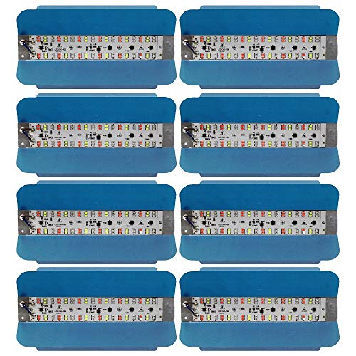 Image of MLD BL2597 Multicolor 50W Automatic Colour Changing Light (Red, Green, Blue) Waterproof LED Tungstun Loding RGB Flood Lights | Pack of 8