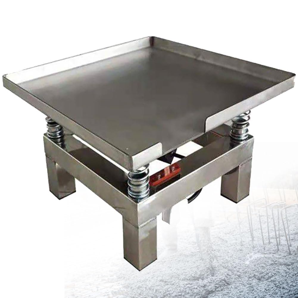 Table vibrante en béton 35 x 35 cm en acier inoxydable 3000 tr/min