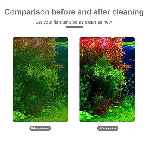 Gukasxi 5 in 1 Pulizia Acquario Kit Pulitore per Acquario Pulizia Acqua Pulizia Filtro Strumento con Rastrello Ghiaia, Raschietto Alghe, Vetro Spugna Pennello, Forchetta per Piante e Acquario Netto - Image 6