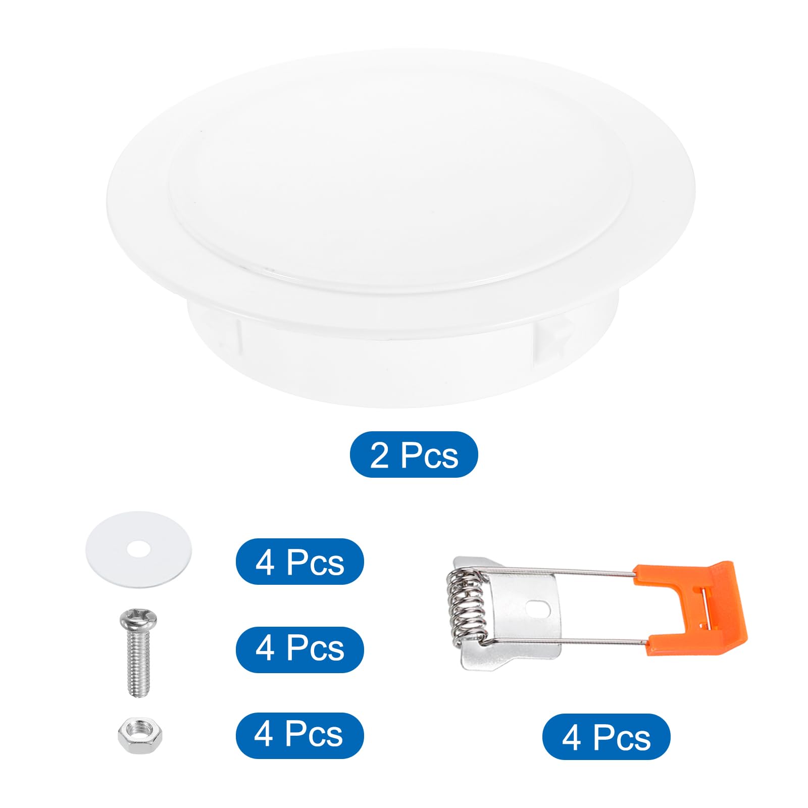 PATIKIL 2Pack 8" Spring Ceiling Cover Plate - Image 3