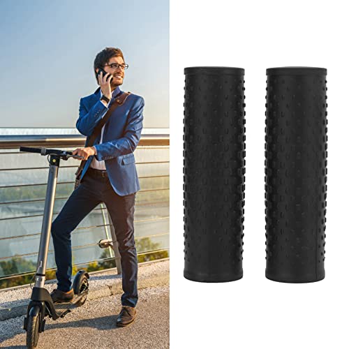 Socobeta 2Pcs Handlebar Grip Scooter Rubber Grip Cover for M365/PRO Scooter Accessories(Black) - Image 2