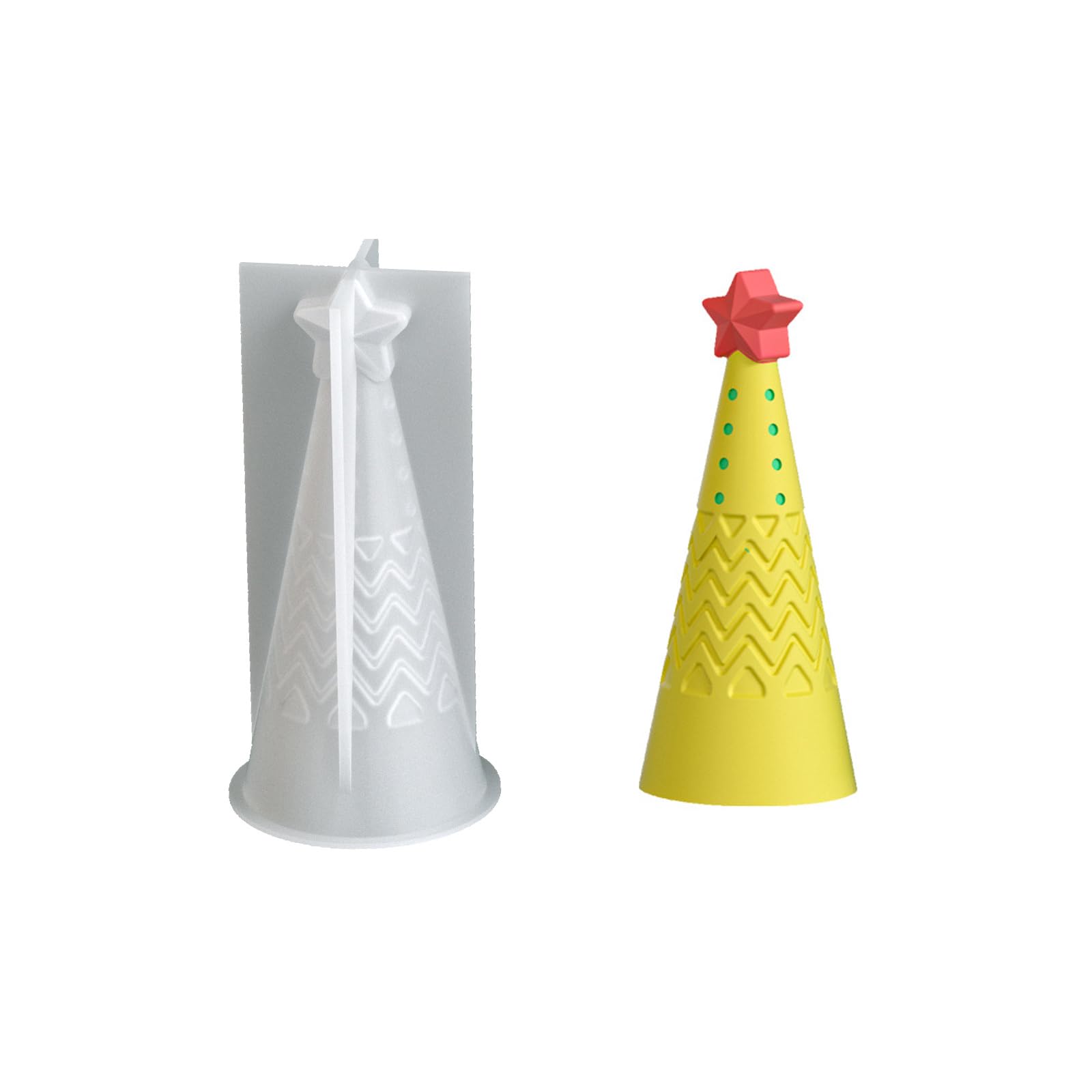 Nucelit Flexible Making Easy Demold Silicone Christmas Tree Aromatherapies Practical Jewelry Making Supplies Holiday Decoration Supplies