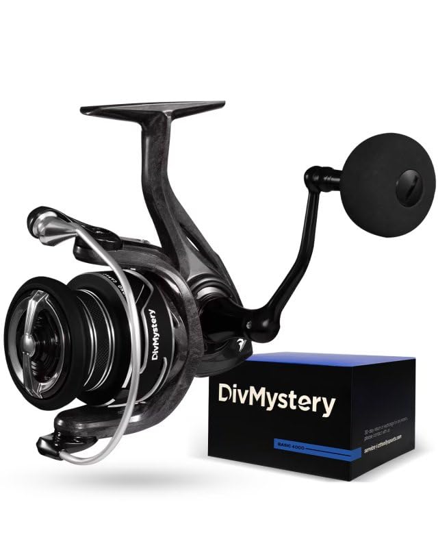 DivmysteryPerformance Series Saltwater Spinning Reel with Stainless 9+1 BB, Lighter & Tougher Graphite Pro Body and Rotor, Carbon Fiber Drag Fishing Reels for Saltwater and Freshwater
