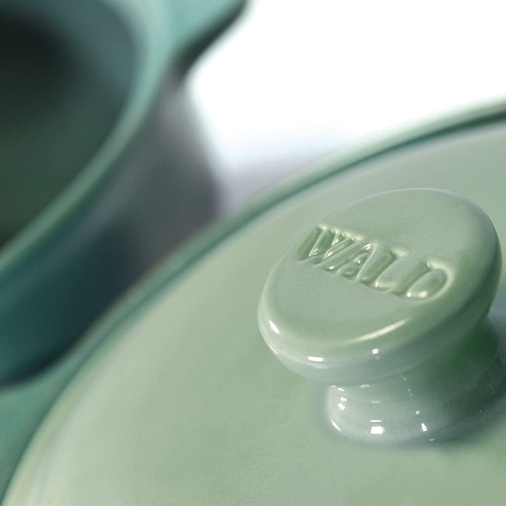 WALD - Olla de cerámica (tamaño pequeño), color verde