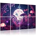 8 Pack Art Acoustic Panels Soundproof Wall Panels, Decorative Sound Dampening Panels Self Adhesive Sound Absorbing Panels for Home Office Gaming Room, 48X32Inches