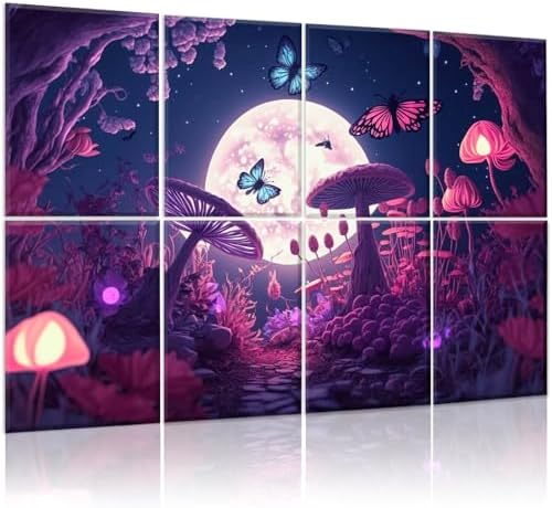 8-Pack Acoustic Panels – Self-Adhesive Soundproof Wall Panels 12x16, Decorative Art Panels For Studio, Office