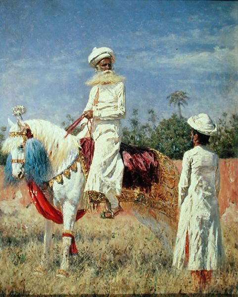 Tableaux Graffiti Art Mural pour raviver un mur terne, cavalier à Jaipur 60x90cm