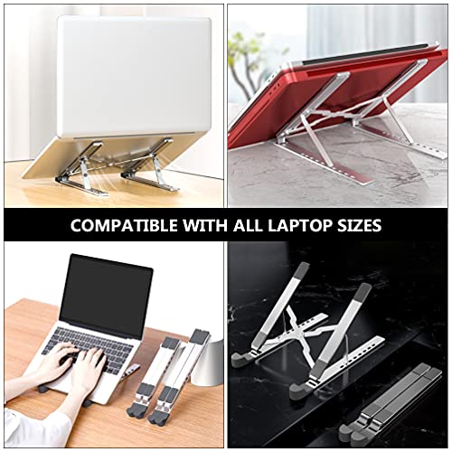 WINOMO Laptop Stand Portátil Titular Dobrável 16 Polegadas Notebook Riser Titular Stands Dobrável Su