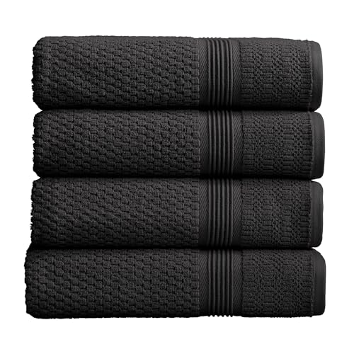 Market & Place 100% Cotton Waffle Weave Bath Towels Set