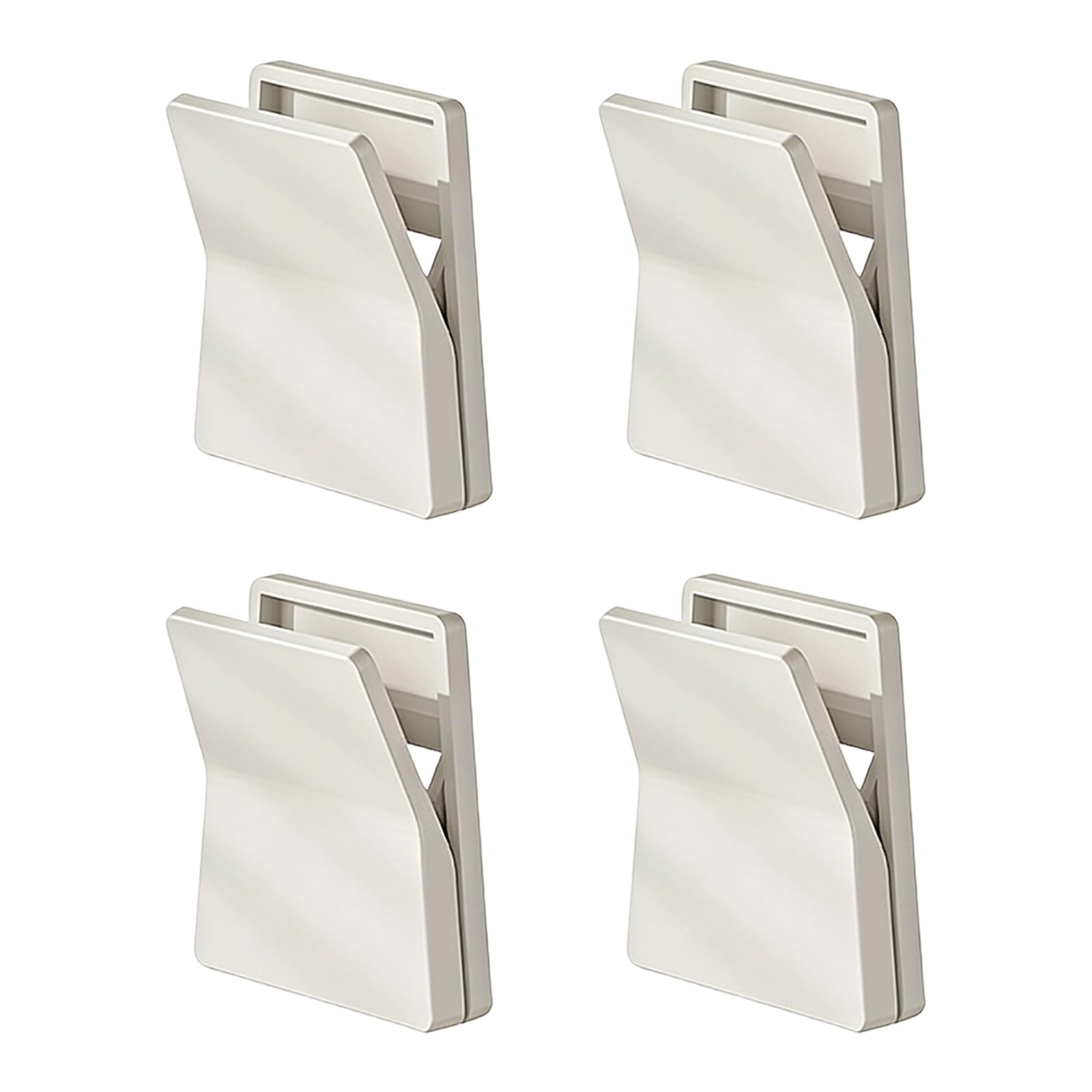 Jsghgdf White 4 Pack Wall Mounted Hook Without Drilling Needed Space Saving Clips Smooth Surfaces Wall Hangers For Home Organization Drillless Attachments Home Storage Clips Small Item Organizers Decorative Hook
