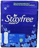 Stayfree Maxi Regular Pads, 48-Count Bag