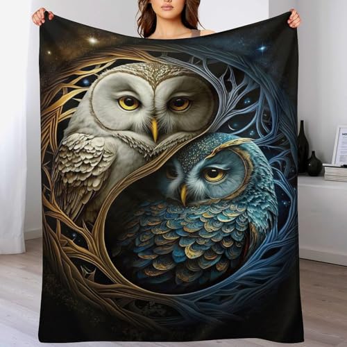 Manta de búho suave con acabados premium de 100x130 cm para uso diario 2