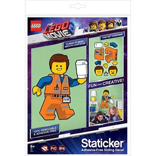 LEGO- Emmet Staticker Sticker Mural, 52370, Mehrere Farben