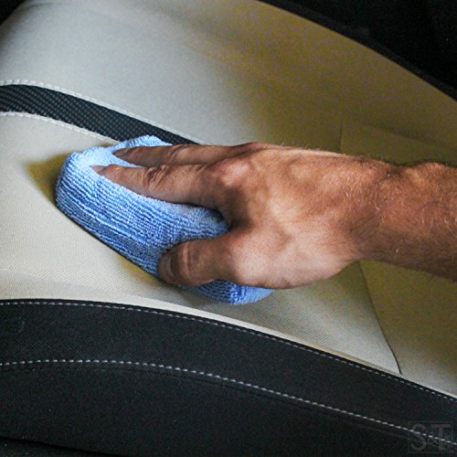 Viking Rectangular Microfiber Wax Applicator And Cleaning Pads For Car Care - Blue, 3 In. X 5 In., 6 Pack #TOP6