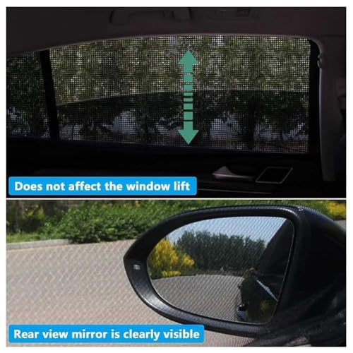 Pare-soleil voiture Nissan Micra évite la chaleur et protège vos enfants à l'arrière - 5