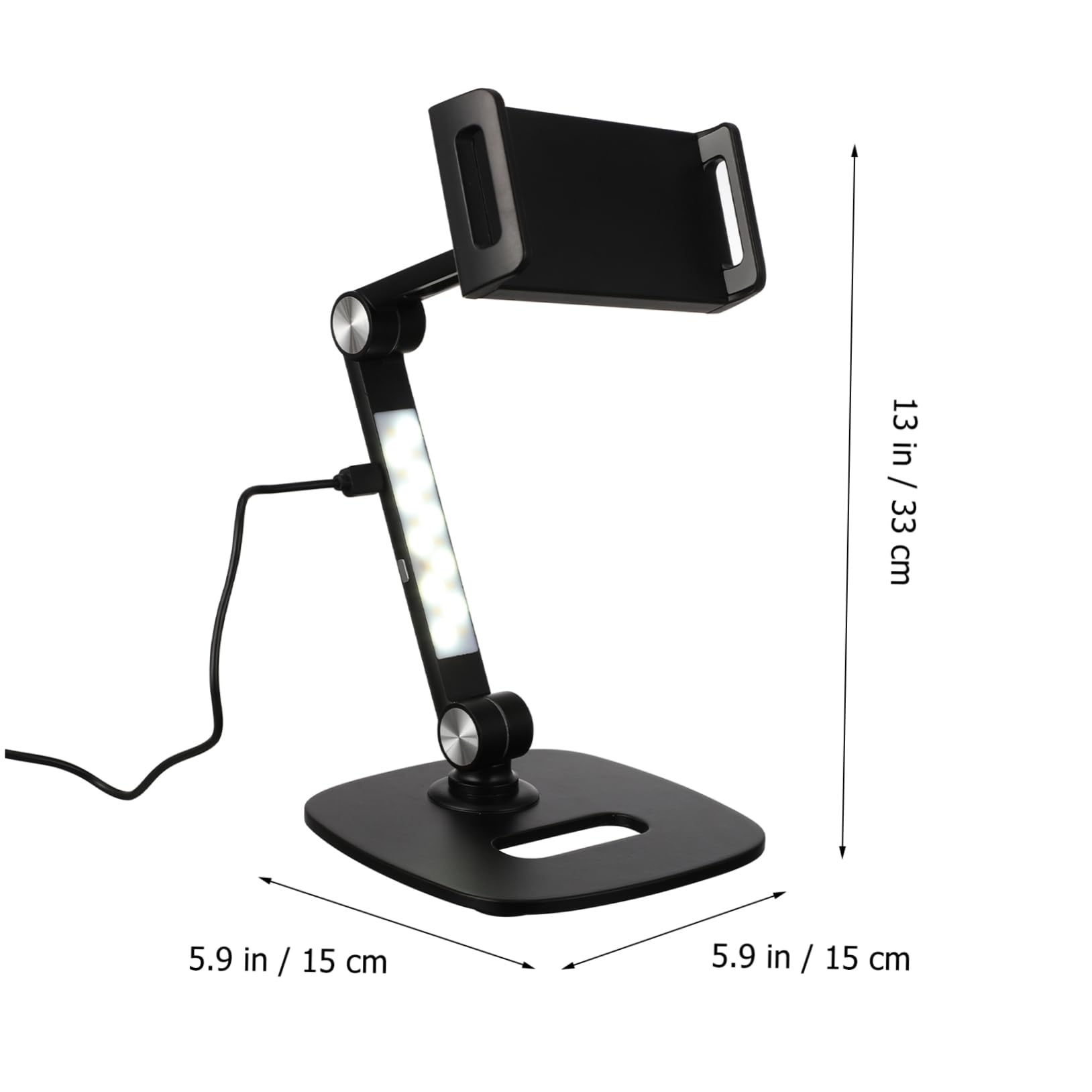 HOMSFOU Support pour Tablette Réglable Et Support De Téléphone De Bureau pour Tablette Et Téléphone Portable Pratique