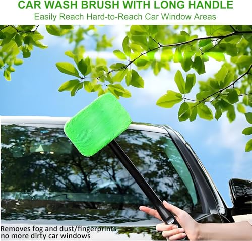 image for desin Car Windshield Cleaning Tool, Windshield Cleaner with 5 Washable