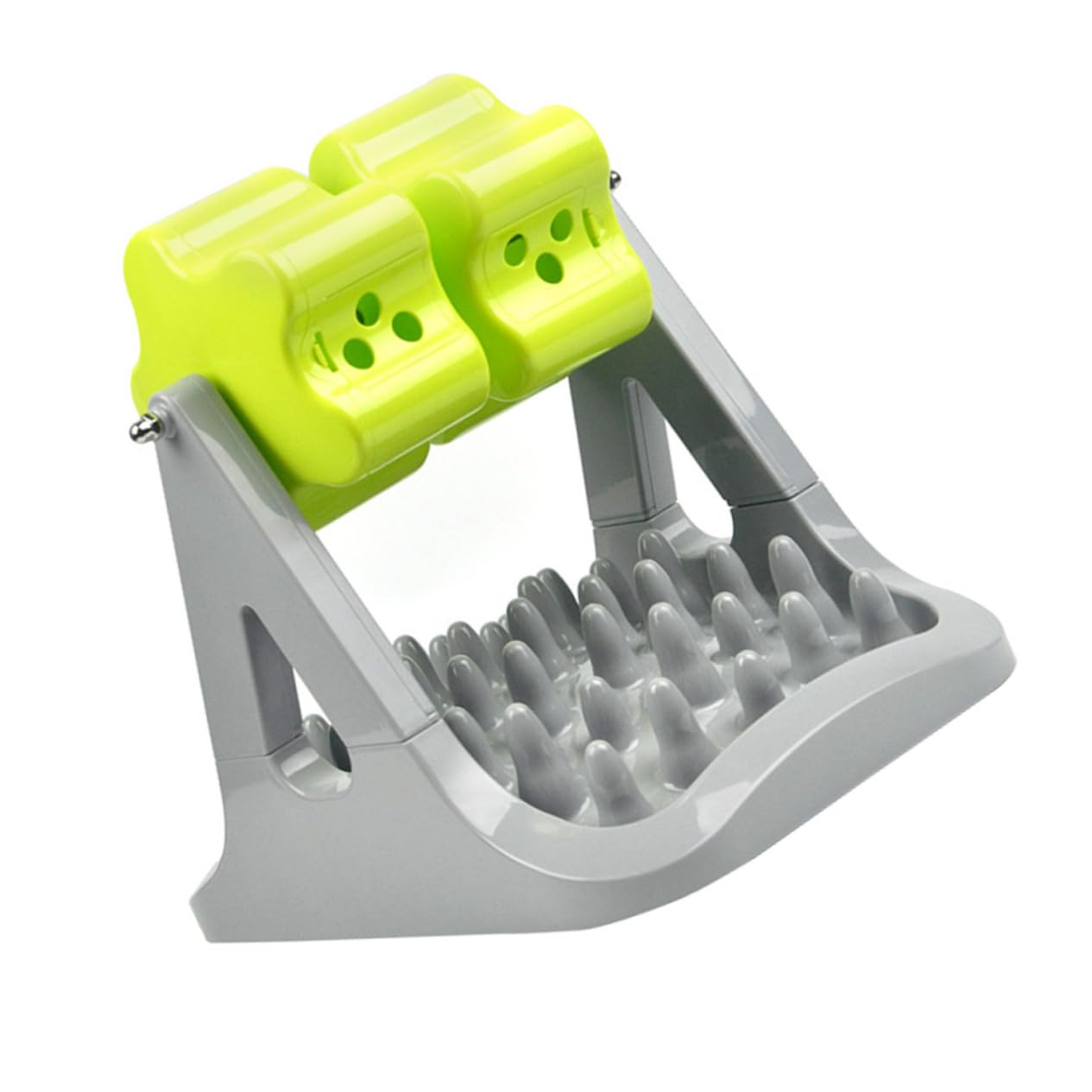Toddmomy 1pièce Bol De Nourriture Automatique pour Chien Distributeur De Croquettes Jouet Entraînement Interactif pour Animaux Gris Vert