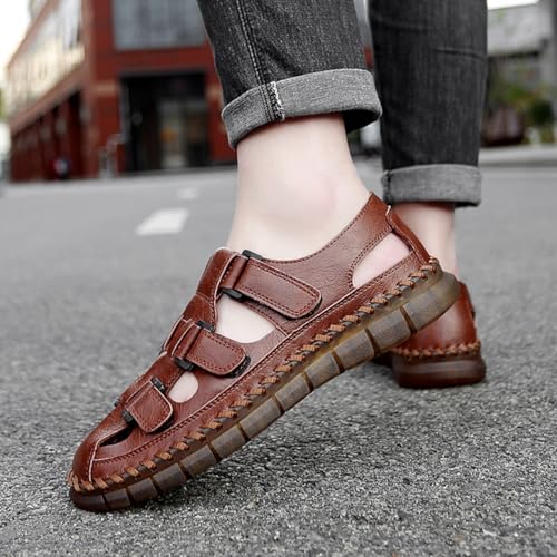 Men’s Hiking Trail Sandals: Outdoor Closed Toe Sport Shoes with Arch Support4