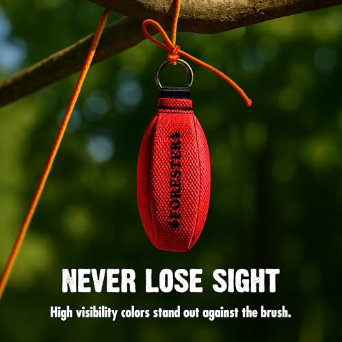 Image of FORESTER Arborist Throw Line Kit | Throw Weight & 166ft Rope | Ultra Slick 100% Polyester Rope | Arborist Equipment for Tree Climbing