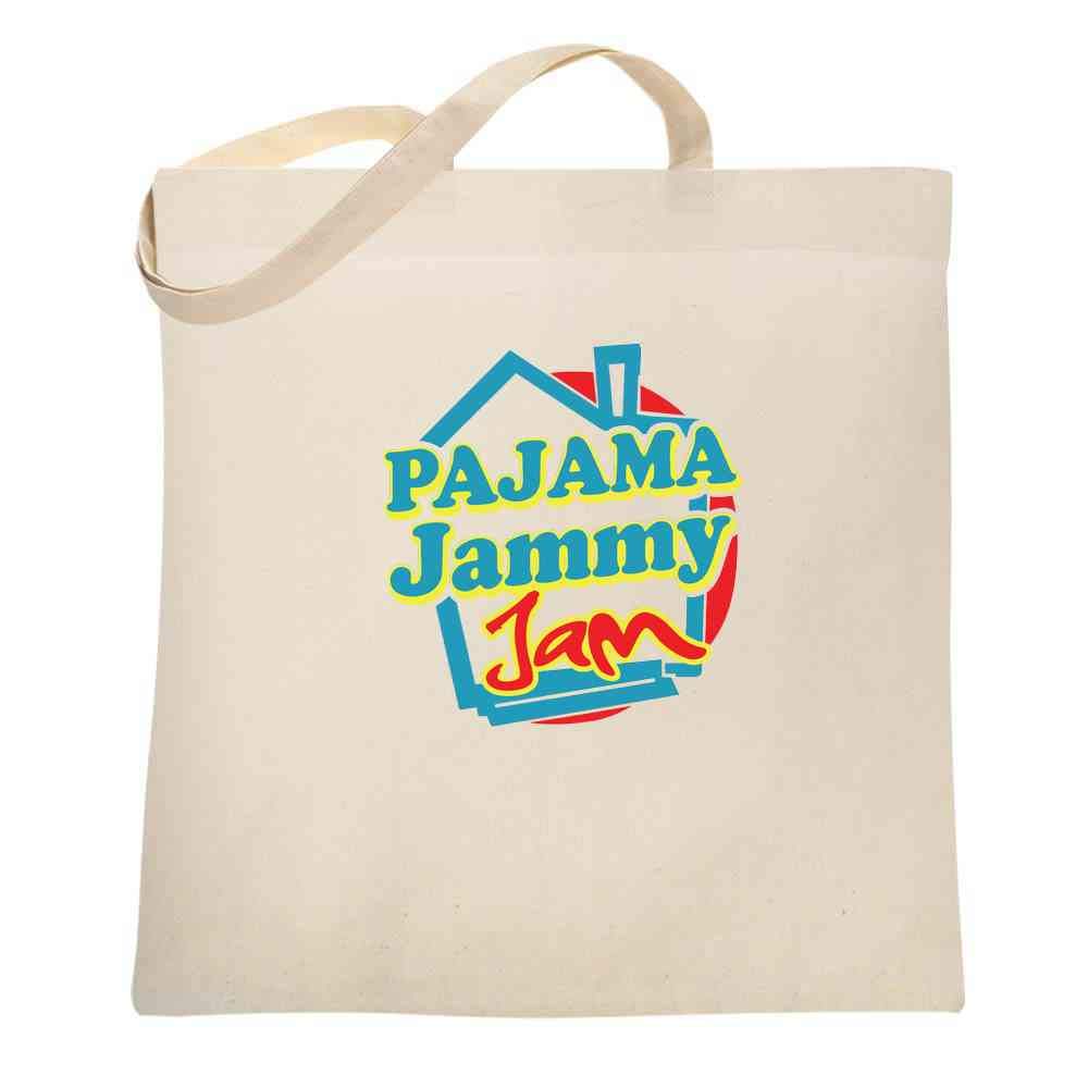 Pop Threads Pajama Jammy Jam Retro Vintage 90s Canvas Tote Bag