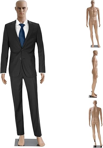 Miniatura 36 de BLKMTY Maniquí femenino de 69 pulgadas con forma de vestido de cuerpo completo, modelo de ropa, maniquí ajustable, maniquí desmontable realista