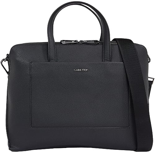 Calvin Klein Herren DIAGONAL Laptop Bag K50K510552 Laptoptasche, Schwarz (Ck Black)